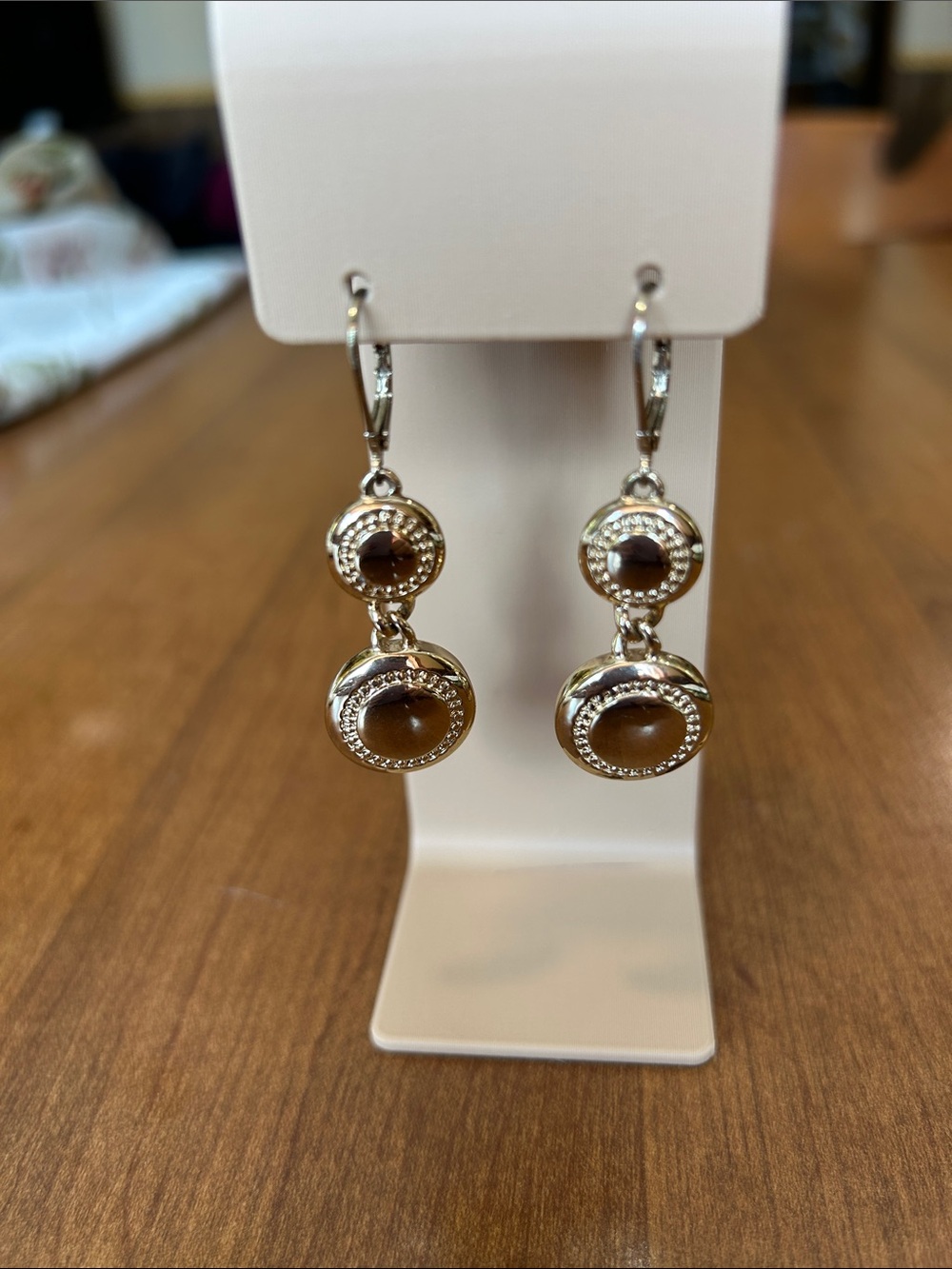 Napier Gold-Tone Double Drop Earrings